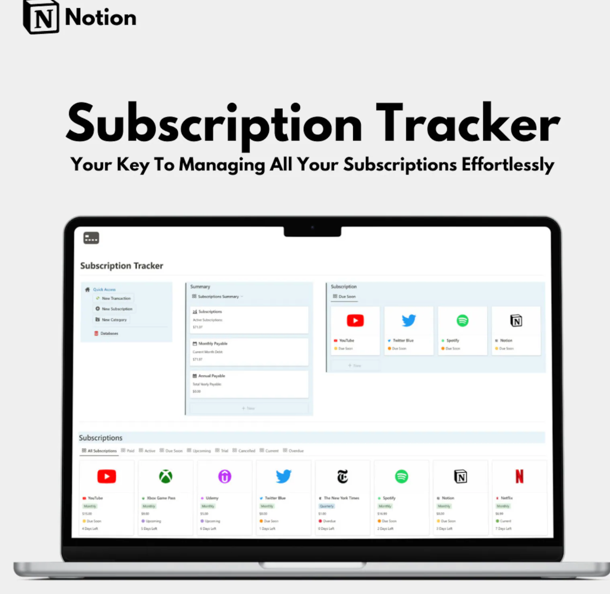 Subscription Tracker